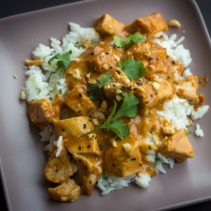 Thai Peanut Chicken with Coconut Rice