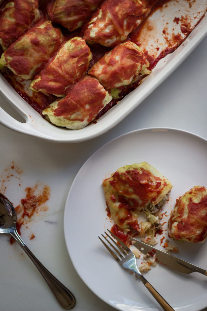 Sliced Cabbage Roll